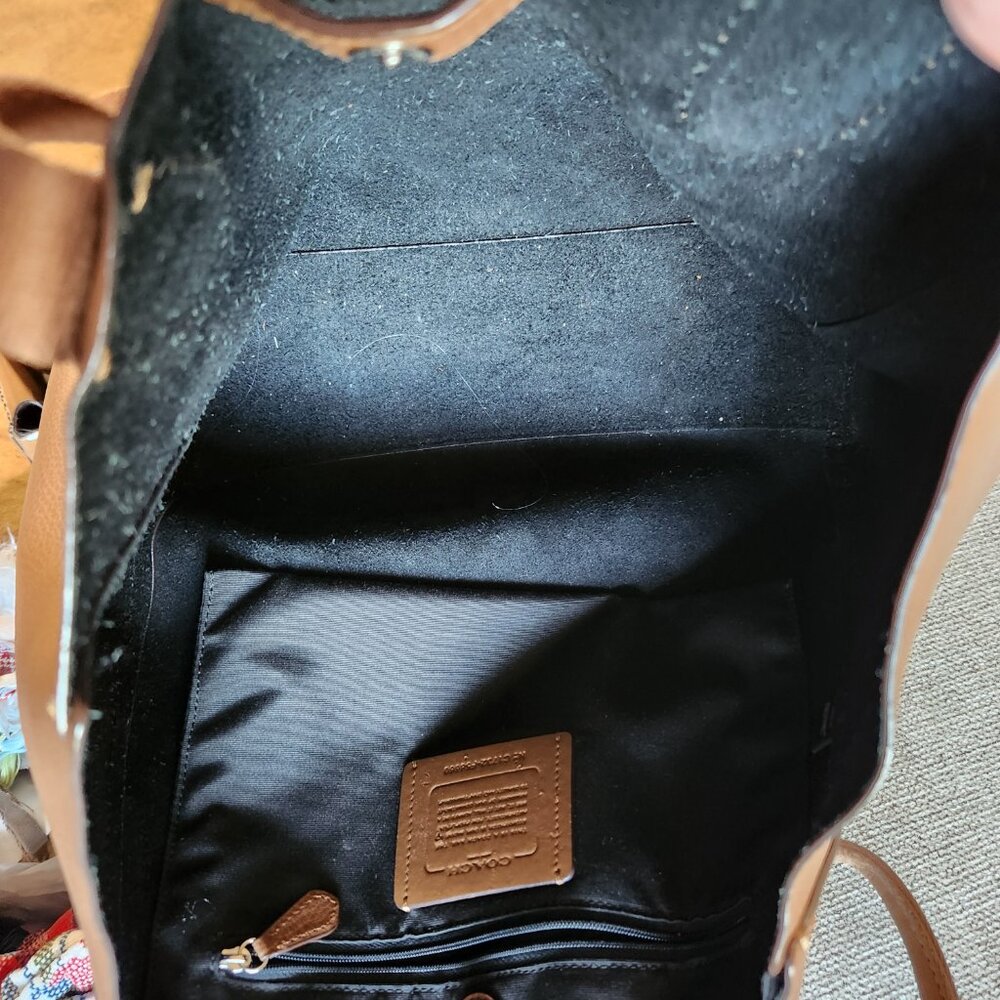 Classic! COACH pebble leather lightweight Derby tote bag F58660 - Picture 10 of 10